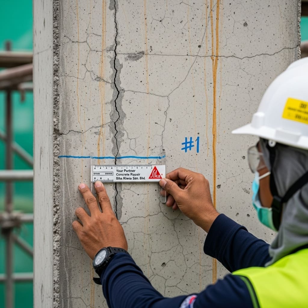 Crack Map Prepared on Structural Element Sketch